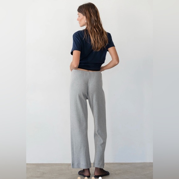 NWT DONNI. The Pointelle Simple Crop Pant - Picture 3 of 5